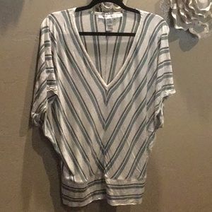 Max Studio striped v-neck blouse